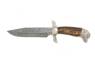 DIVOČÁK - Lovecký nůž Divočák má čepel z damascénské ocele, stříbrné kování Ag 925 a rukojeť z jeleního parohu.