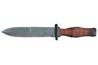 FALCO B - Bojový nůž se spodní pilkou na řezání padákové šňůry, horní ostří broušeno do své poloviny. Dodáván s koženou pochvou. Používán jednotkou hloubkového průzkumu AČR. 